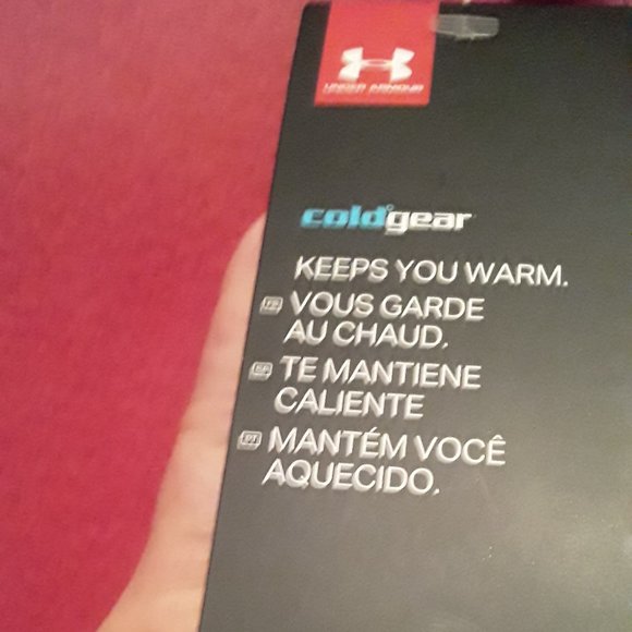 Under Armour Mens Burgundy/Black long sleeve pullover size L NWT - Picture 5 of 7